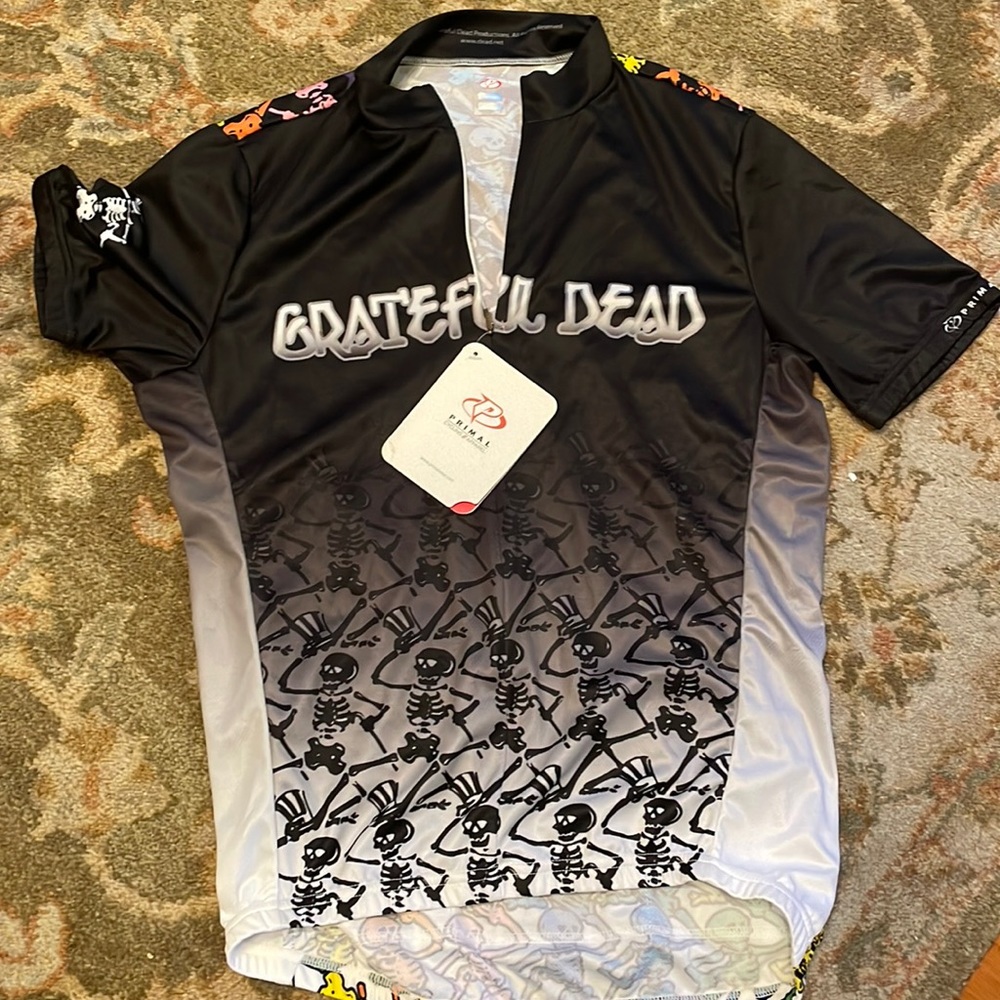 NWT Grateful Dead Mens Medium Bike Jersey
